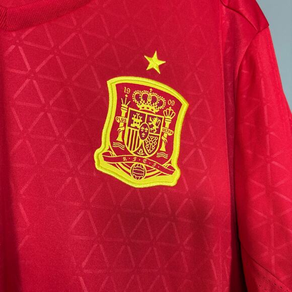 Adidas Spain 2016 National Team Red & Yellow Jersey - Size Large - Climacool - Picture 3 of 9